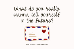 Raw Thoughts - Handwritten Font Product Image 3