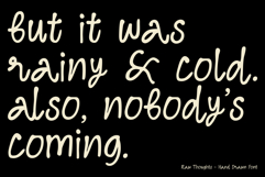 Raw Thoughts - Handwritten Font Product Image 8
