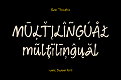 Raw Thoughts - Handwritten Font Product Image 9