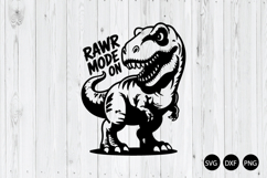 Rawr Mode on SVG, Dinosaur SVG, T-rex Boys SVG Product Image 1