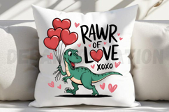 Rawr of love xoxo Sublimation PNG Product Image 3