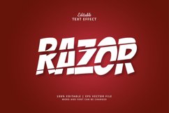 Razor Editable Text Effect Style Product Image 1