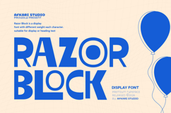 Razor Block Unique Display Font Product Image 1