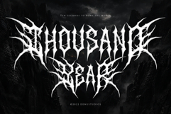 Razorth | Black Metal Font Product Image 6