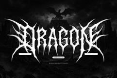 Razorth | Black Metal Font Product Image 12