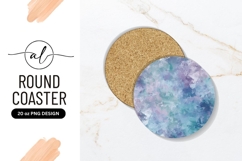 Abstract Watercolor Texture Round Coaster Png Product Image 1