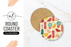 Colorful Summer Fruit And Popsicle Pattern Product Image 1