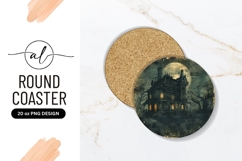 Spooky Haunted House Under Full Moon Product Image 1