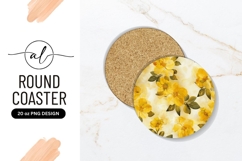 Vibrant vegetable round coaster png design Product Image 1