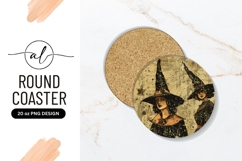 Vintage rose pattern round coaster png design Product Image 1