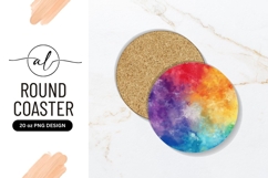 Vibrant rainbow coaster png design Product Image 1