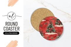 Christmas tree round coaster png design Product Image 1