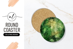 Tropical jungle round coaster png design Product Image 1