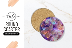 Iridescent butterfly coaster png design Product Image 1