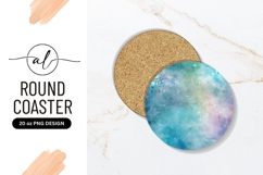 Abstract water splash round coaster png design Product Image 1