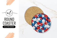 Patriotic star coaster png design Product Image 1