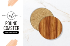 Round Wooden Texture Background Round Coaster Png Product Image 1