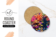 Colorful Underwater Coral Reef Scene with Yellow Fish Product Image 1