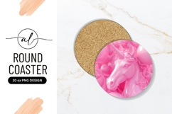 Pink Unicorn Head with Horn Surrounded by Balloons Product Image 1