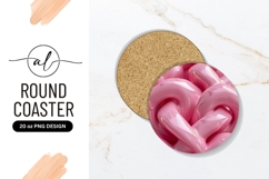 Glossy Pink Abstract 3 D Shapes Intertwined in a Circle Product Image 1