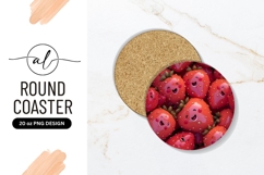Smiling Cartoon Strawberries in a Round Composition Product Image 1