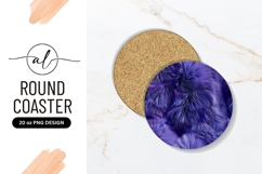 Abstract Purple Fur Texture in a Round Shape image Product Image 1