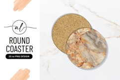 Marble Texture Round Coaster Style Png Product Image 1