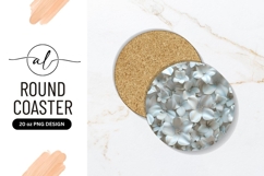 White Floral Arrangement in a Round Shape with Detailed Product Image 1