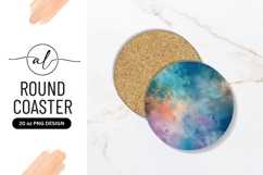 Abstract Painted Circle Round Coaster Texture Png Product Image 1