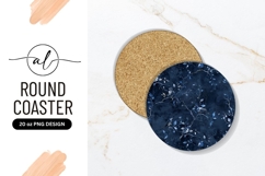 Blue Birds On Branches Round Coaster Png Product Image 1