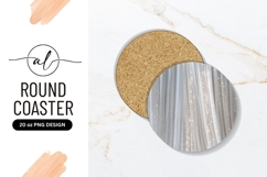 Sheer Curtain With Lights Round Coaster Png Product Image 1