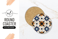 Starry Round Coaster Png Design Illustration Product Image 1