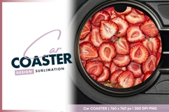 Circular Arrangement of Sliced round car coaster Product Image 1