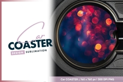 Abstract round car coaster png Product Image 1