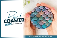 Multicolored Round Coaster Png Product Image 1