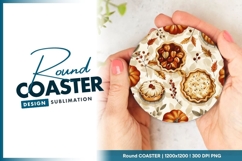 Autumnal Round Coaster Png Product Image 1