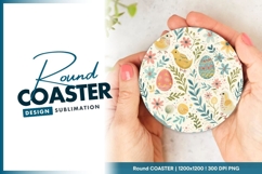 Easter Round Coaster Png Product Image 1