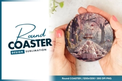 Round Coaster Design Sublimation with Round Coaster Png Product Image 1