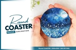Hand Holding Round Coaster Png Product Image 1