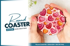 Colorful Round Coaster Design Product Image 1
