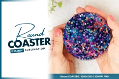 Colorful Round Coaster Png Product Image 1