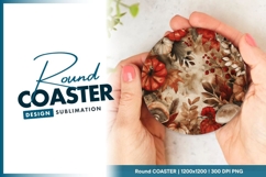 Autumnal Round Coaster Png Product Image 1