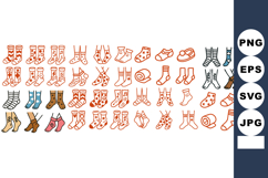 Vintage Victorian Sock Clipart Collection Set Product Image 1