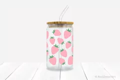 Strawberry Glass Can Wrap SVG, DXF, PNG, EPS Product Image 2