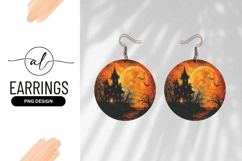 Spooky Haunted House Full Moon Halloween Night Product Image 1