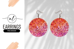 Sparkling Pink And Orange Glitter Circle Texture Product Image 1