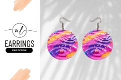 Colorful Liquid Surface With Round Drops Product Image 1