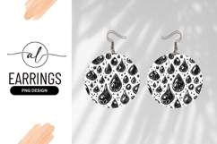 Abstract Black And White Water Drop Pattern Product Image 1