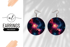 Round Cosmic Galaxy Space Background Product Image 1
