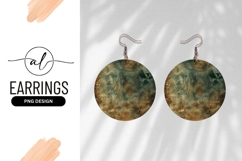 Antique style round earring png design Product Image 1